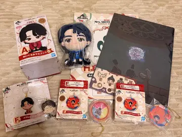 미세스 그린애플 제일복권 A상 봉제 인형 메탈 키링 세트