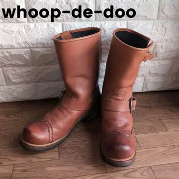 레어 whoop-de-doo 엔지니어 부츠 브라운 바이크 27cm