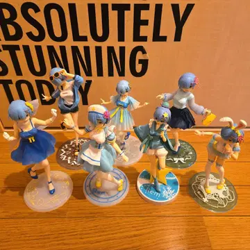 [ 금일 한정 ] 리제로 렘 피규어 7체 세트 Re:제로