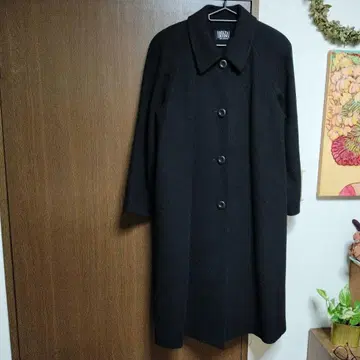 새상품급 캐시미어 100% 롱 코트 앞 버튼