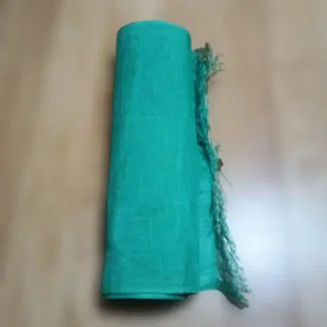 그린 컬러 오비 여름용 린넨 80% 실크 20%