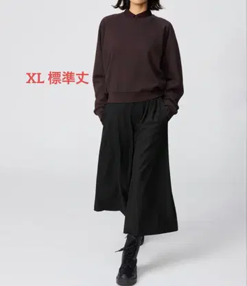 유니클로C 큐롯 블랙 XL 표준 길이