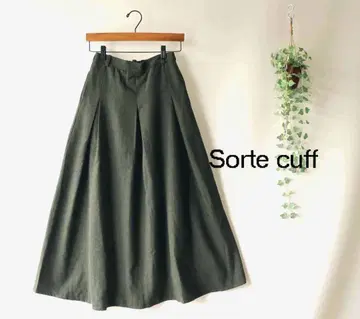 새상품 할인 Sortecuff 카키*헤링본 턱 롱 스커트 43
