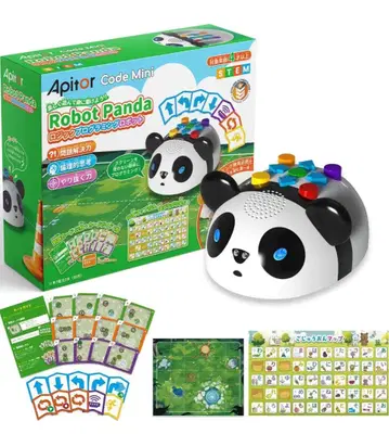 로직 프로그래밍 로봇 어린이 완구 4버튼 조작 프로그래밍 카드