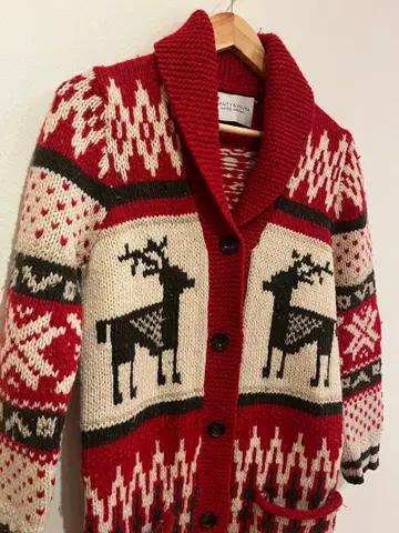 BEAUTY & YOUTH 루돌프 무늬 가디건