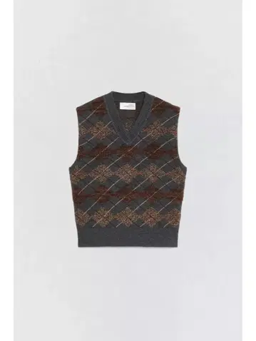 ZARA x SOSHIOTSUKI 텍스처 다이아몬드 니트 베스트