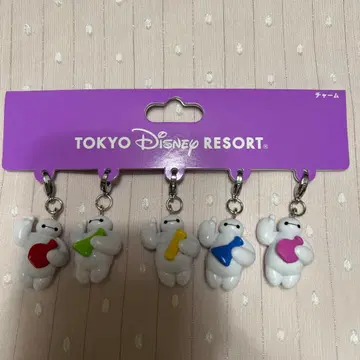 디즈니 리조트 한정판 베이맥스 참 5종 세트 마스코트 미사용