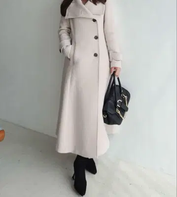 rienda 25 오버넥 신데렐라 라인 코트