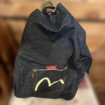 EVISU 에비수 데님 보스턴 백팩