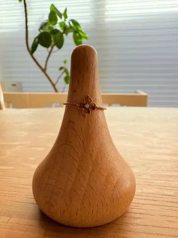 반지 K10 YG 앤티크 반지 새상품급