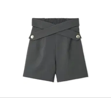 크로스 벨트 숏팬츠 그레이