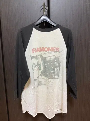 빈티지 RAMONES 래글런 T셔츠