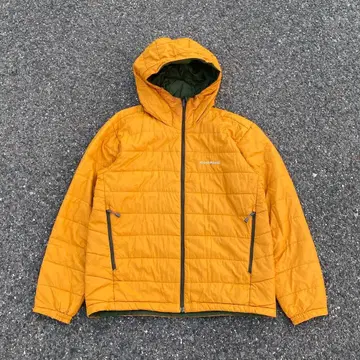 몽벨 다운 자켓 리버서블 오렌지 그린