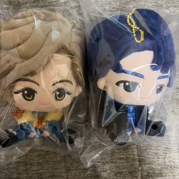 봉제 인형 마스코트 2체 세트 후지사와와 와카이