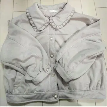 핑크 스웨이드 블루종 자켓