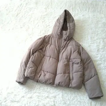 ZARA 자라 워터 레펠런트 퍼프 자켓 S 모카 베이지