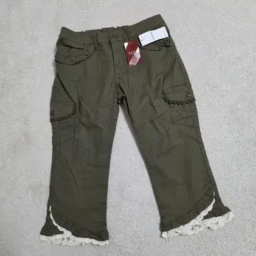 새상품 엑시즈팜/axes femme 크롭 팬츠 [ L ] 레이스 린넨