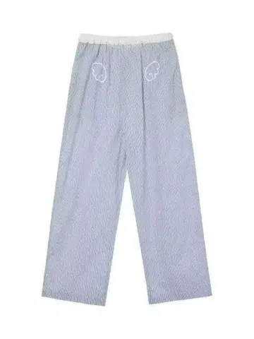 Aeae 스트라이프 자수 캐주얼 팬츠