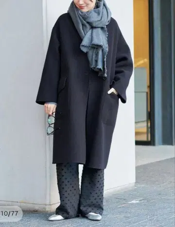 IENA 이에나 모사 더블 페이스 V넥 코트