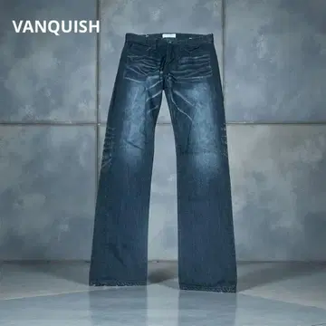레어 VANQUISH 뱅퀴시 blackdenim 스트레이트 데님