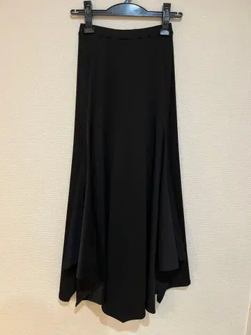 사교댄스 블랙 플레어 스커트 롱 기장