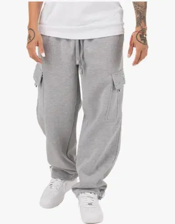 새상품 PRO5 맨투맨 카고 팬츠 M 사이즈 그레이