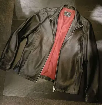 남성용 비기 양가죽 가죽 자켓 램 가죽 블랙 L