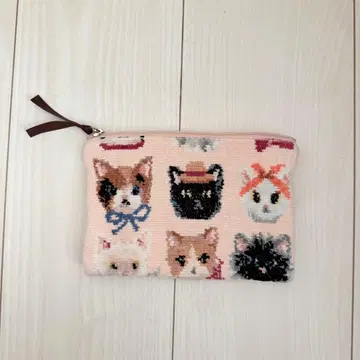 페일러 FEILER 러브러리 프리티캣츠 플랫 파우치 고양이
