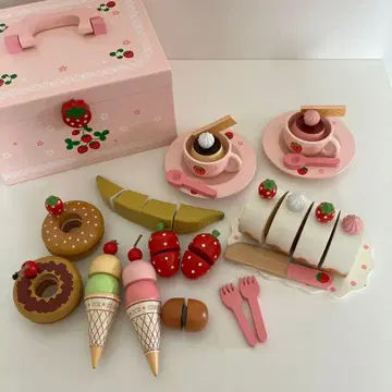 마더 가든 스위트 카페 세트 딸기 소꿉놀이