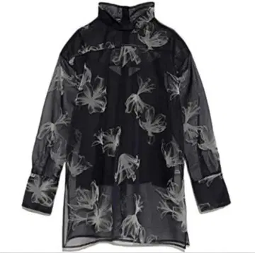 릴리 브라운 플로키 오간자 블라우스