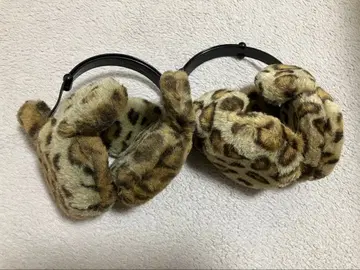 디즈니 미니 미키 크리스마스 레오파드 무늬 귀도리