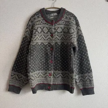 used 노르딕 무늬 가디건