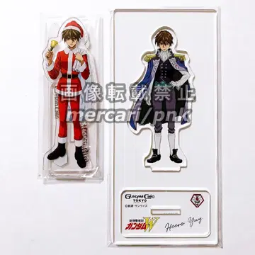 건담W 히이로 유이 건담 카페 아크릴 스탠드 2점 세트