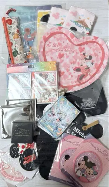 [ 미사용 새상품 ] 디즈니 굿즈 21점 미키 미니 타월 에코백