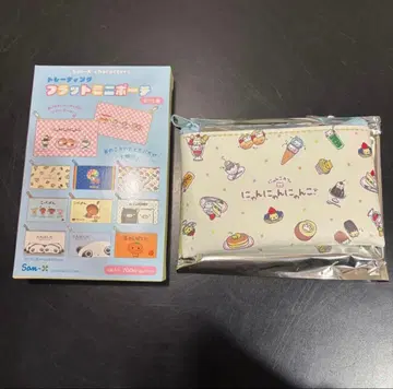 산엑스 트레이딩 플랫 미니 파우치 냥냥냥코