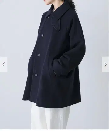 택 포함 새상품 카구레 울 싱글 P코트 어반 리서치 도어스