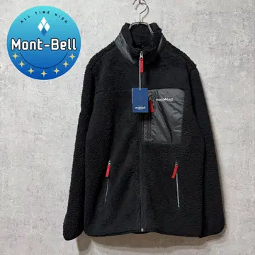 새상품 mont-bell 절개 보아 플리스 자켓 남성용 블랙 M