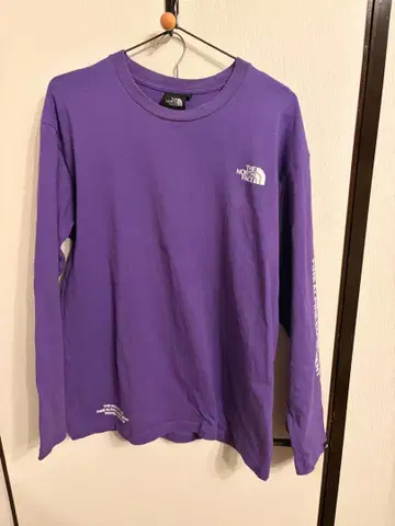 노스페이스 The North Face 퍼플 긴팔 티셔츠 롱티