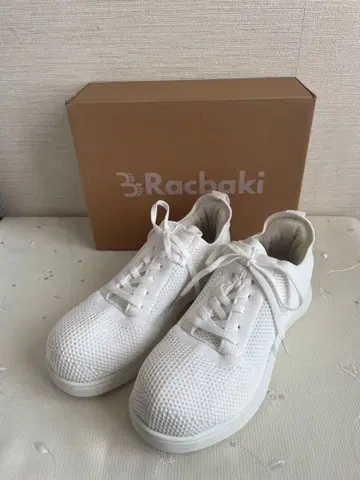 락바키 소프트 스니커즈 화이트/화이트 XL Racbaki