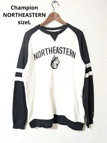Champion NORTHEASTERN 늑대 리버스 위브 맨투맨 L