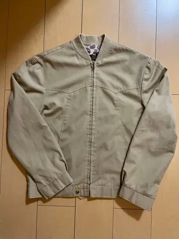 70s 유로 빈티지 블루종 프렌치 이스트 AILEE 지퍼 짧은 기장