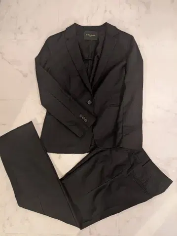 새상품급 유나이티드 애로우즈 셋업 팬츠 수트 네이비 38 울 100