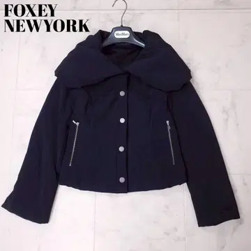 새상품급 폭시 뉴욕 볼륨 컬러 숏코트 충전솜 블랙