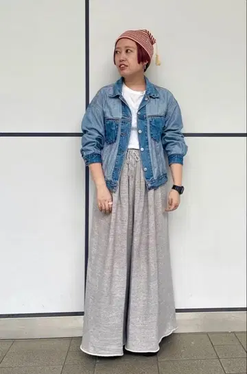 프리다 맨투맨 와이드 팬츠 / 컷팅