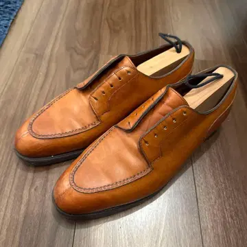 브라운 가죽 드레스 슈즈 로퍼 타입