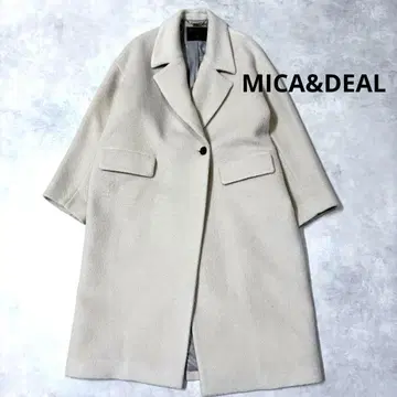 MICA&DEAL 체스터 코트 그레이지 모헤어 혼방 울 롱 코트