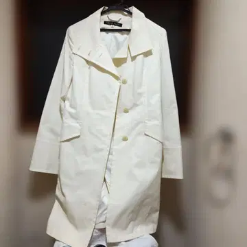 MICHEL KLEIN 화이트 롱 코트 40