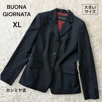 새상품급 보나조르나타 빅 사이즈 울 캐시미어 혼방 테일러드 자켓
