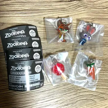 주토피아 메지루시 액세서리 4개 세트 닉 주디