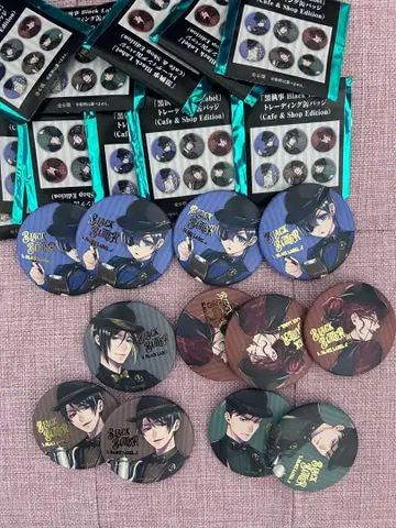 블랙 시크 Blacklabel 캔뱃지 시엘 세바스찬 비타라비 카페